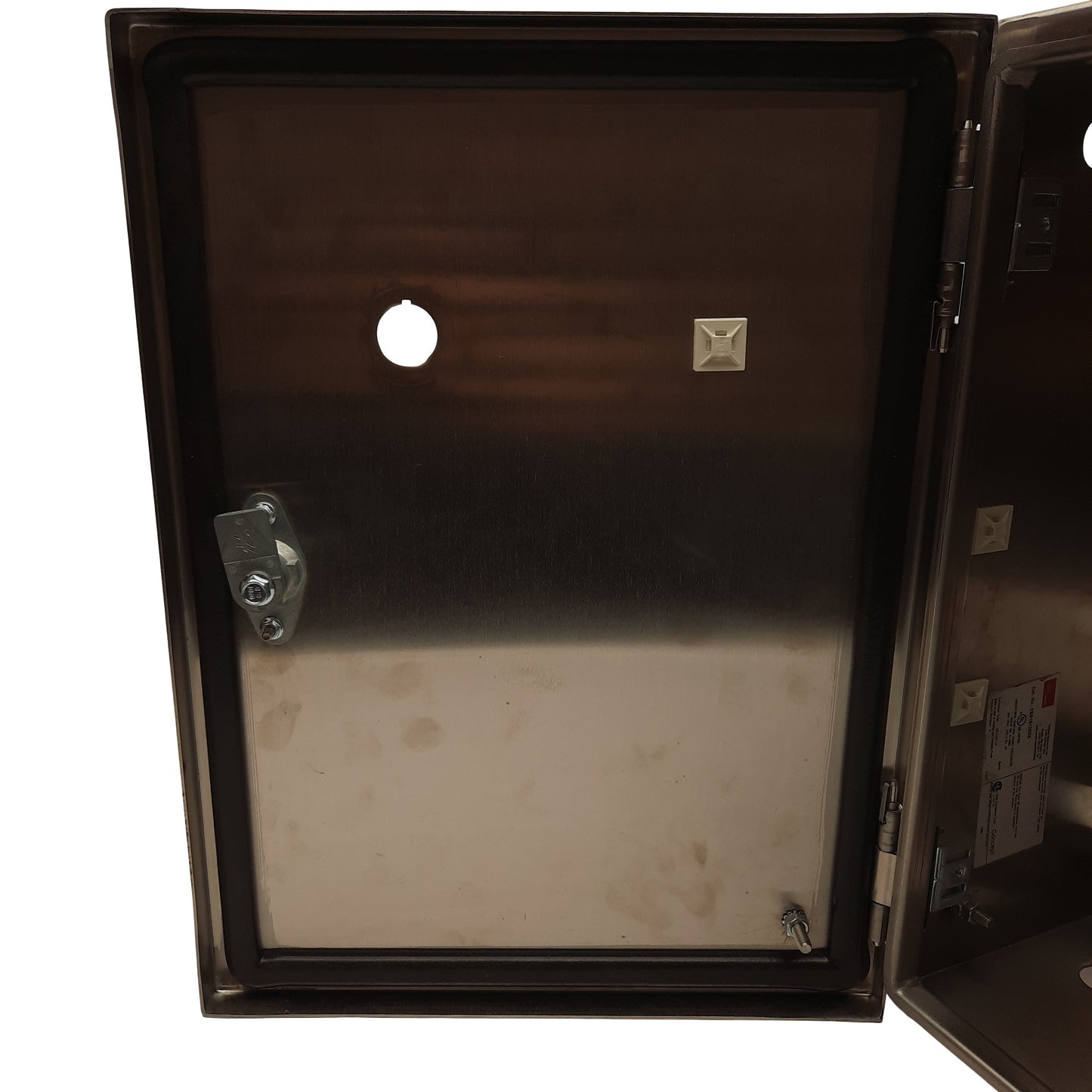 Used nVent Hoffman CSD16126SS Electrical Enclosure Cabinet Box 16 x 12 x 6in w/ Holes