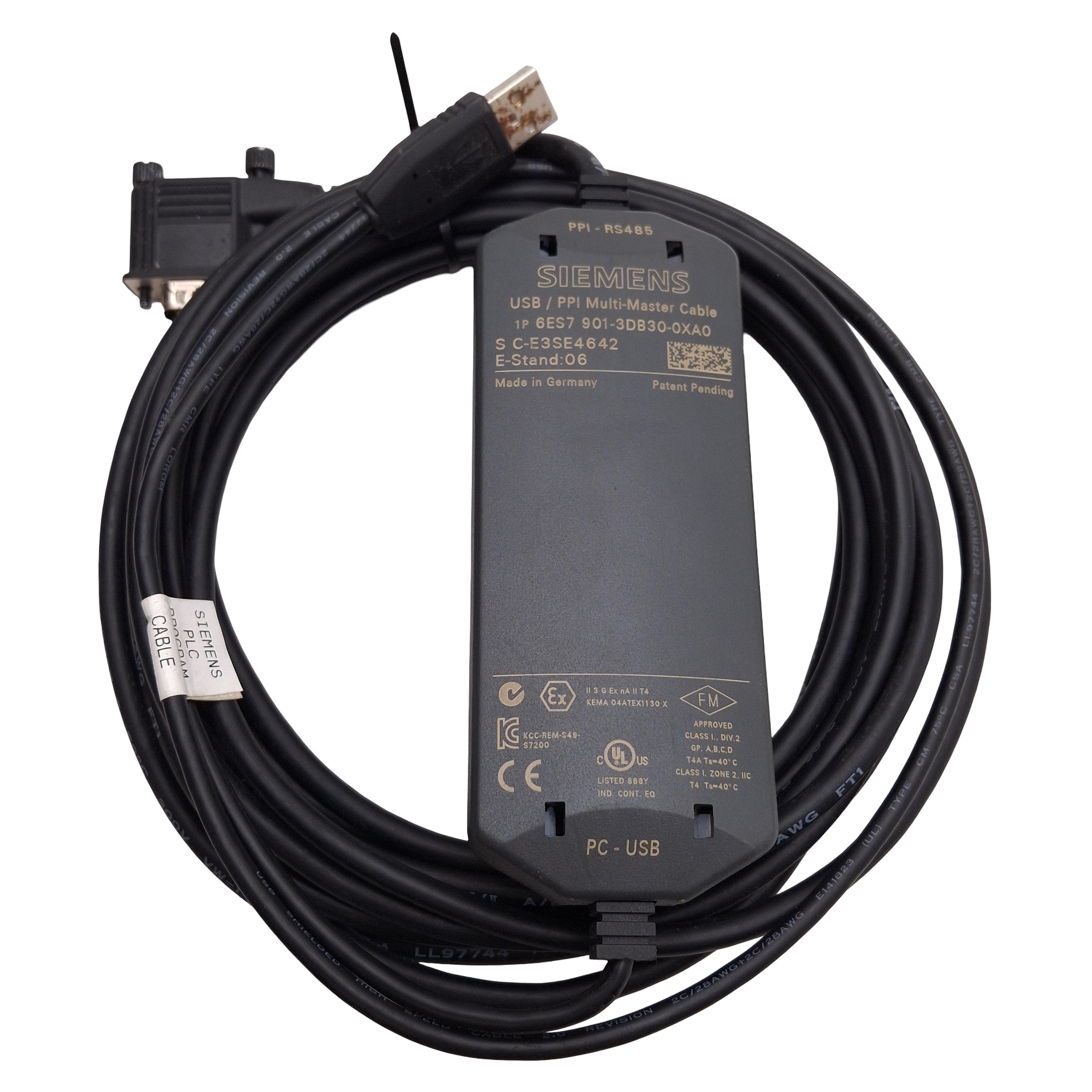 Siemens 6ES7 901-3DB30-0XA0 Simatic S7-200 USB/PPI Multi-Master Cable ...