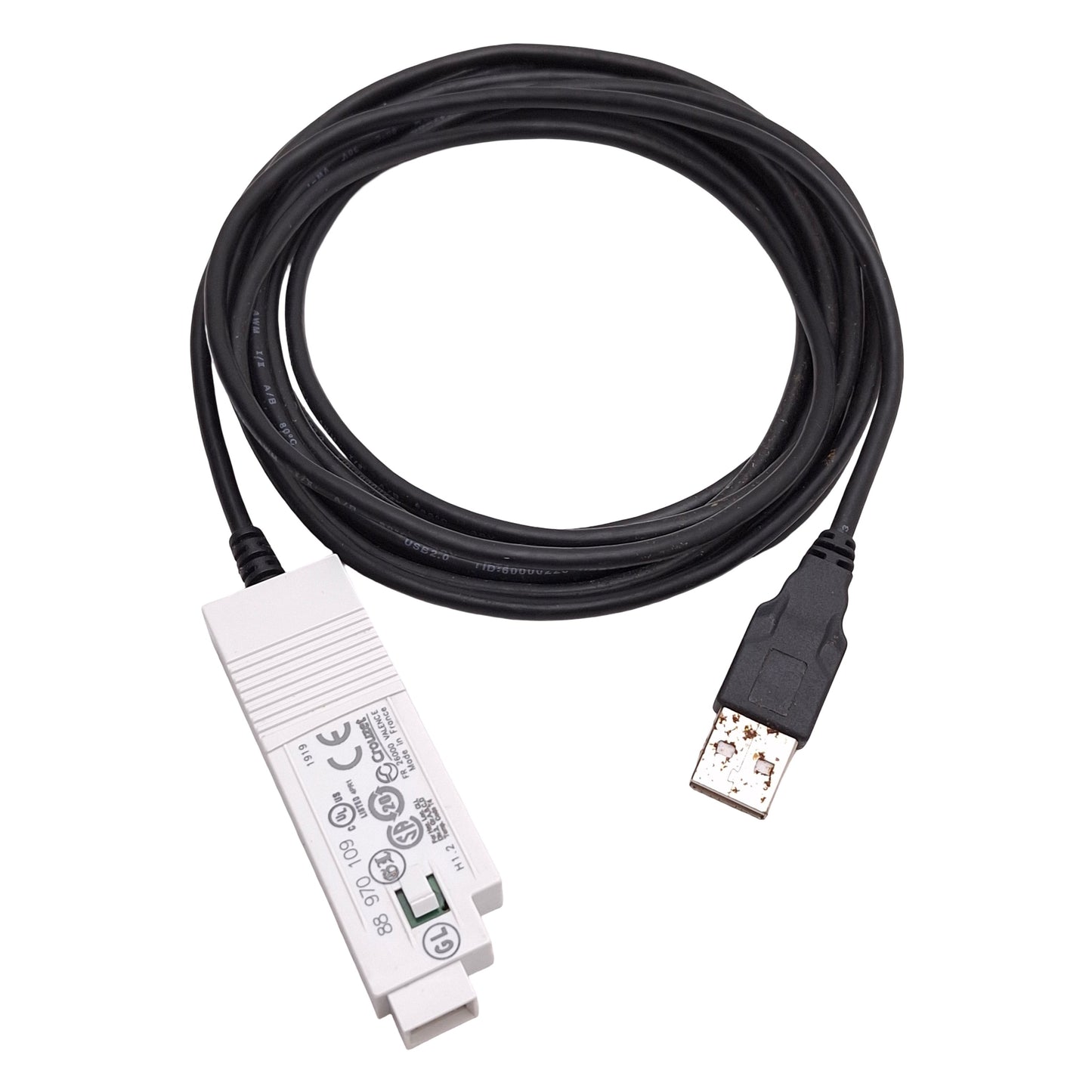 Used Crouzet 88970109 Millenium 3 Programming Cable, PC Serial USB to M3 Controller