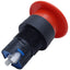 Used Idec HW1B-Y2R Emergency Stop Push-Pull Button Unit, Mushroom Head, ø22mm