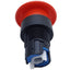 Used Idec HW1B-Y2R Emergency Stop Push-Pull Button Unit, Mushroom Head, ø22mm