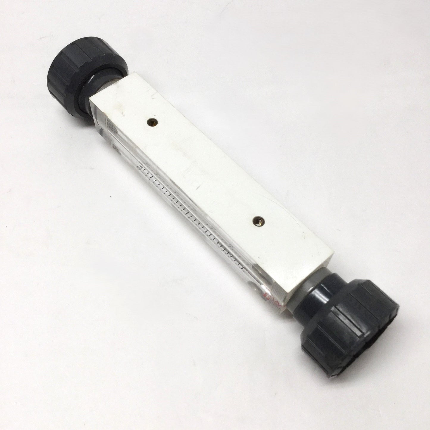 Used Dwyer VFB-90-EC Visi-Float Inline Air Flow Meter 0.3-3.0 SCFM, 1-1/4" NPT PVC