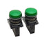 Used Lot of 2 Allen Bradley 800FP-P3 Pilot Lights, Diffuse Green, 22mm, 24VAC/DC