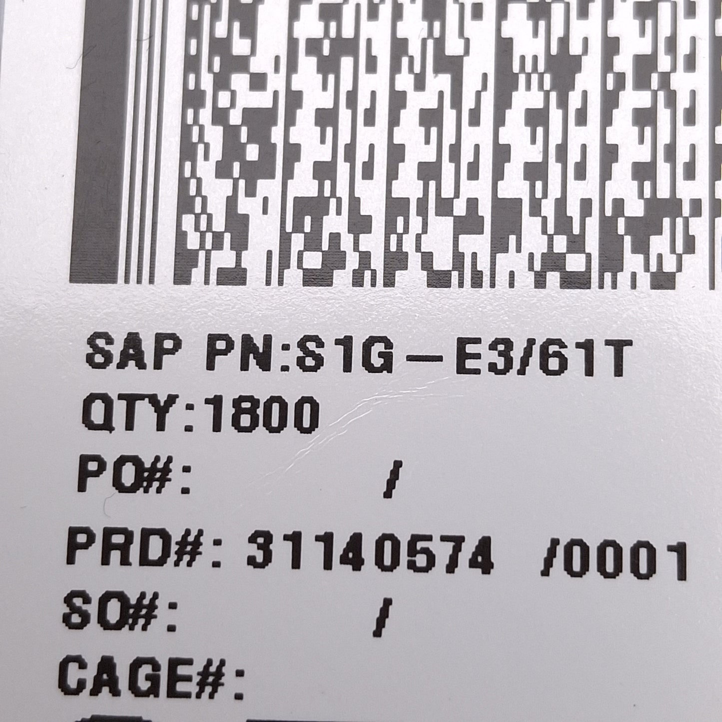 New Lot of 1800 Vishay S1G-E3/61T Surface Mount Glass Passivated Rectifier, 400V 1A