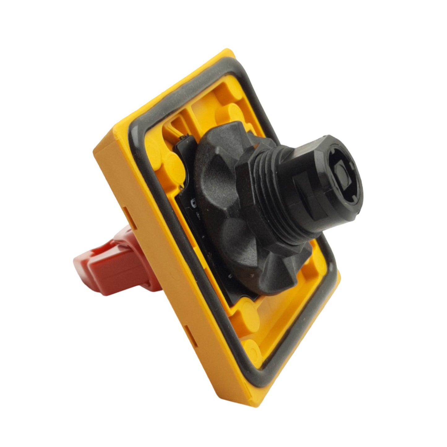 Used ABB OHYS2AJ Surface Mount Selector Handle, 2 Positions, Yellow & Red