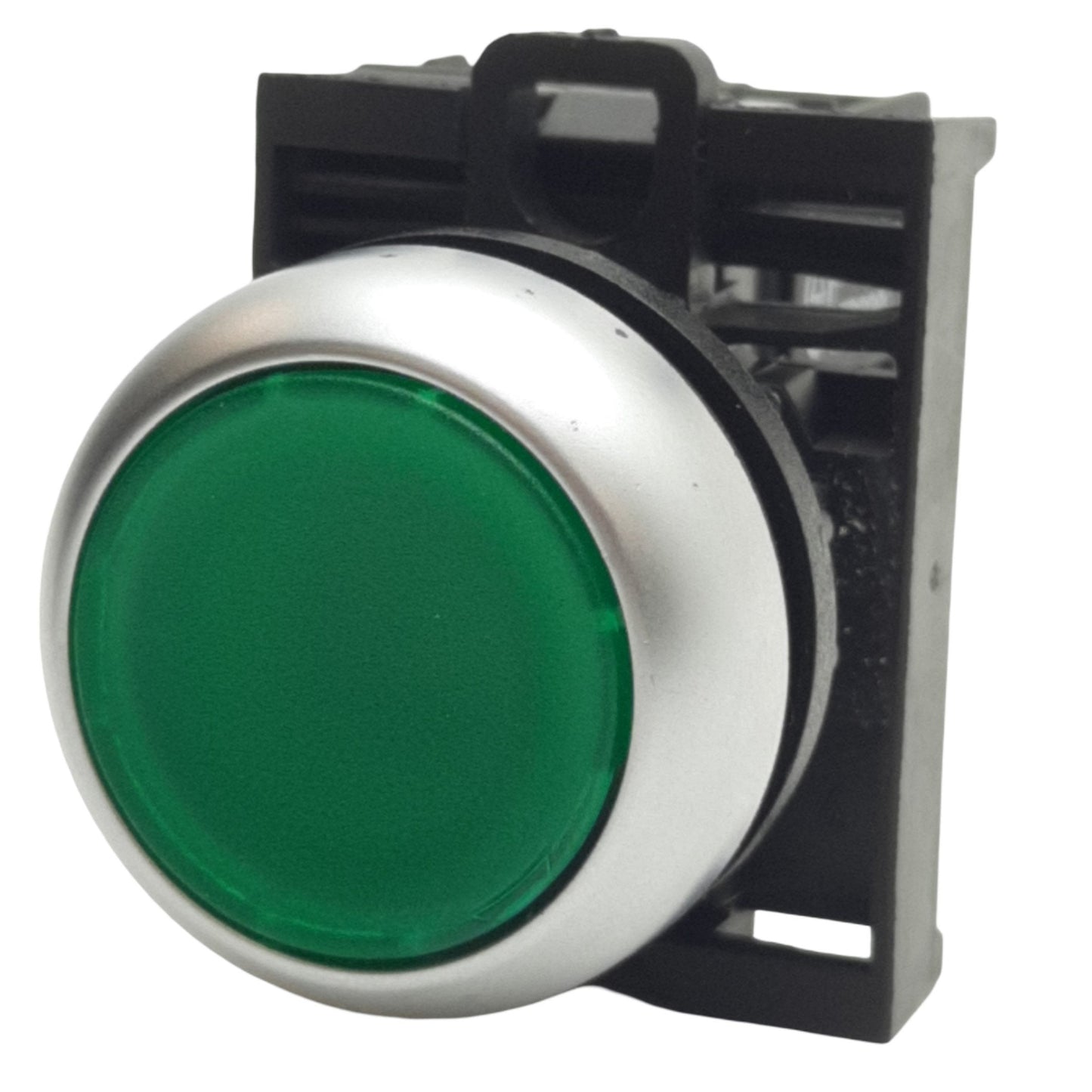 Used EATON M22-DL-G-K10-230G Green Illuminated Push Button ø22.5mm, 1NO, 600VAC 5A