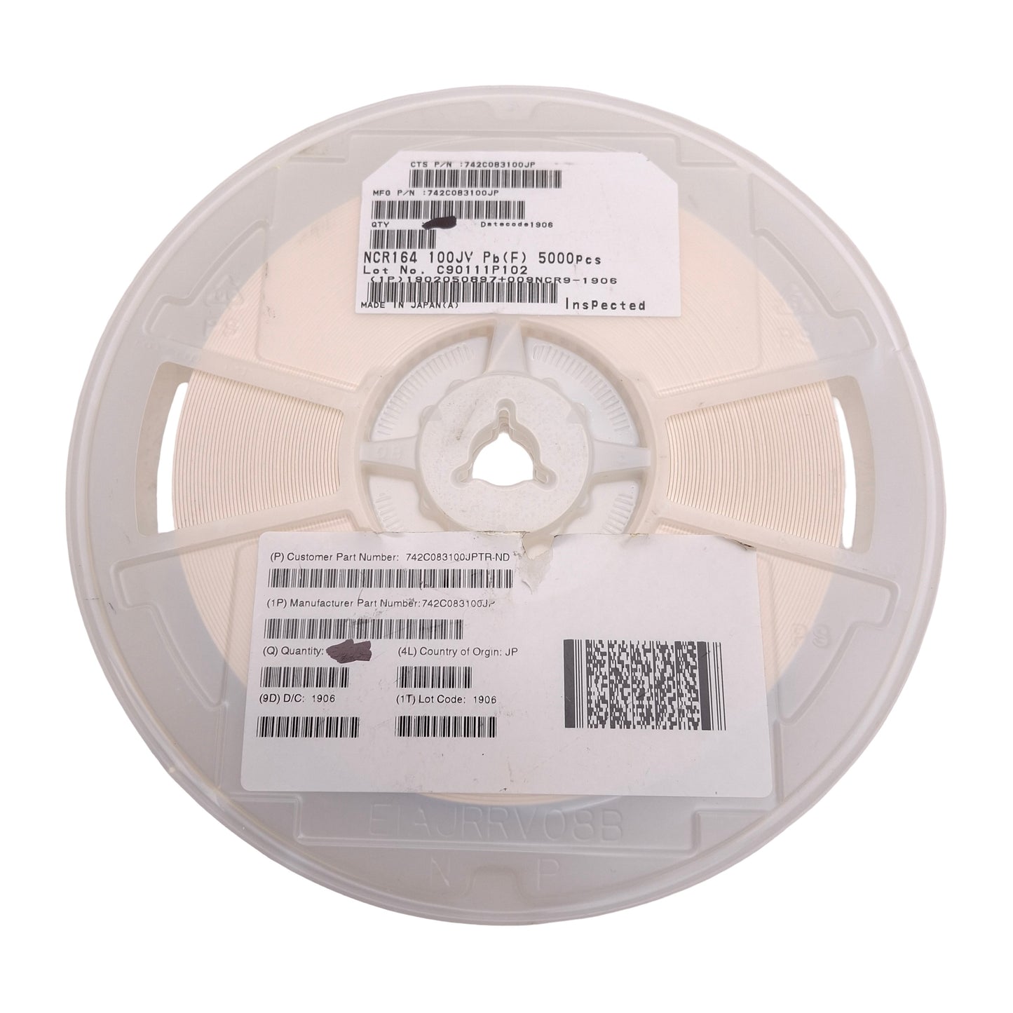 New Lot of 3000 CTS Resistor 742C083100JP Chip Resistor Array, 8-Pin, 10Ω ± 5%