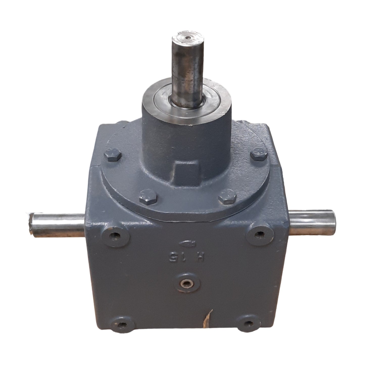 Used Browning 15HSB1-LR10 Right Angle Gear Box, 1:1 Ratio, Spiral, 1750RPM Output