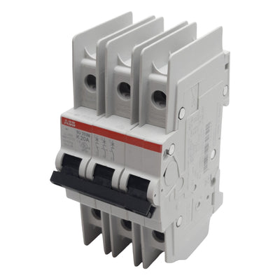 Used ABB SU203M-K20 Miniature Circuit Breaker, 3-Pole, 20A 400VAC, DIN Rail