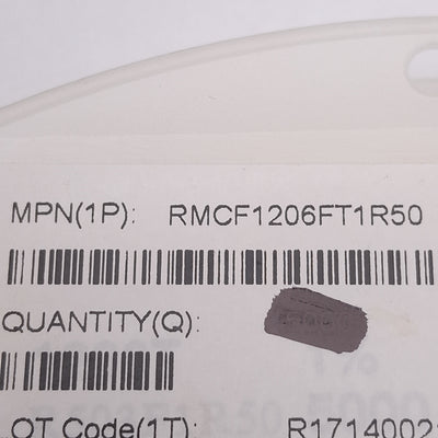 New Lot of 4000 Stackpole Electronics RMCF1206FT1R50 Chip Resistor, 1.5Ω ± 1%, 0.25W