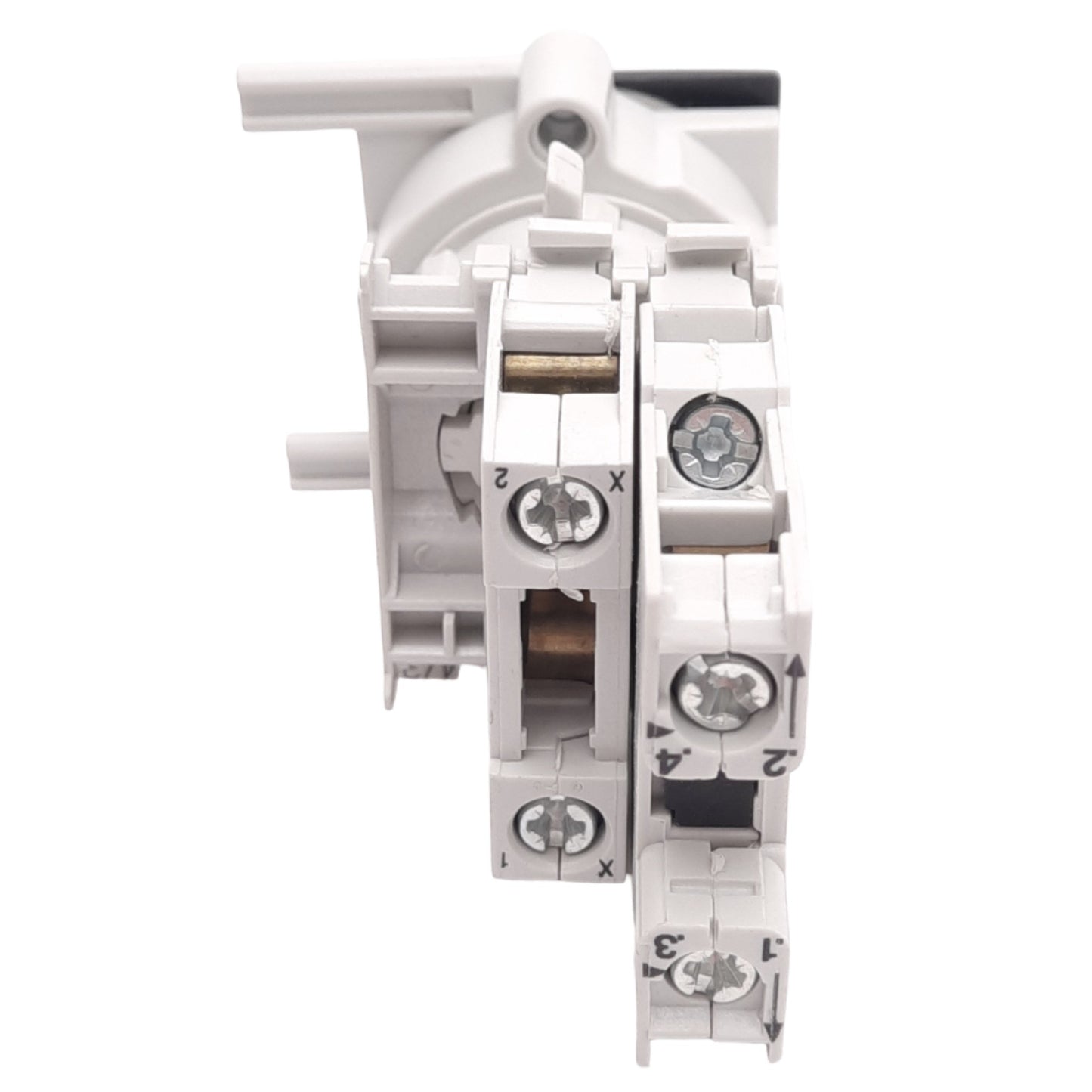 New – Open box EAO 44-747.65 Green Illuminated Maintained Pushbutton, 22mm, 1NO 1NC, 24V Lamp