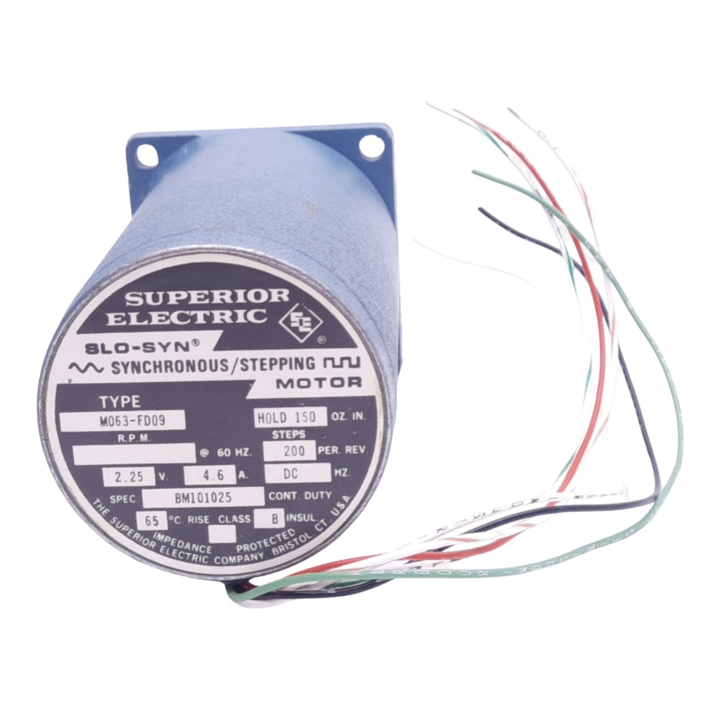 Used Superior Electric M063-FD09 SLO-SYN Stepping Motor, 1.8°, 150oz-in Hold, 2.25VDC