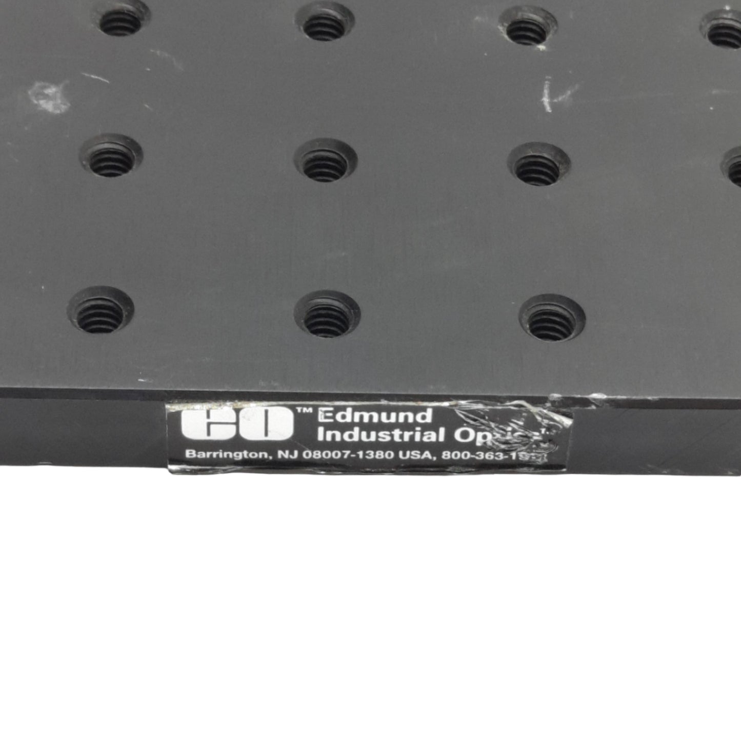 Used Edmund Optics 53-830 Benchplate Optical Breadboard, 12in x 12in, 1/4in-20 Tap