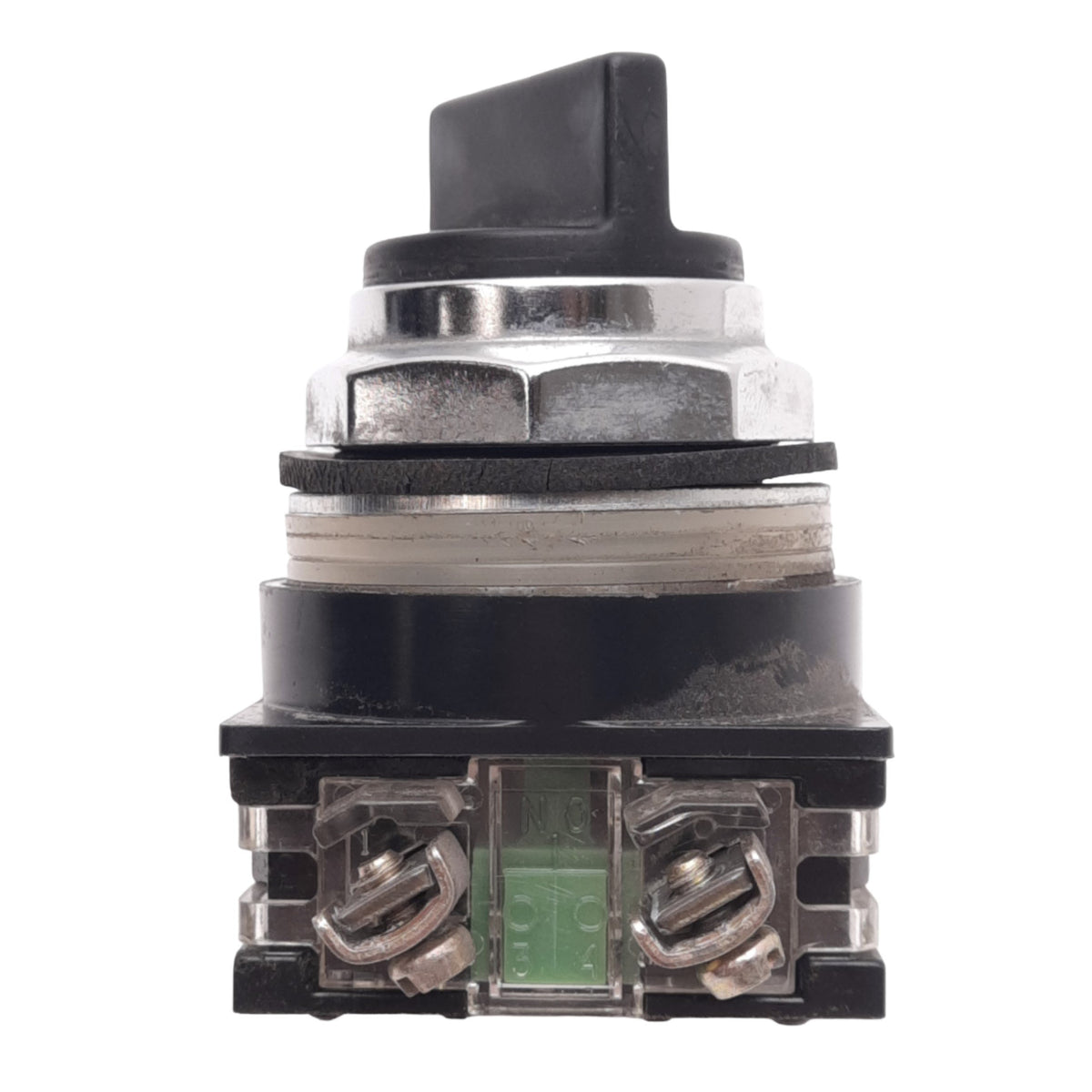 Used General Electric CR104PSG21B Selector Switch, 2-Position Maintained, 30.5mm, 1NO
