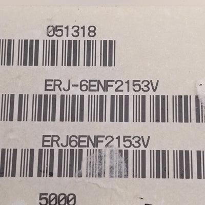 New Lot of 4000 Panasonic ERJ-6ENF2153V Chip Resistor, 215k Ohms ± 1%, 0.125W