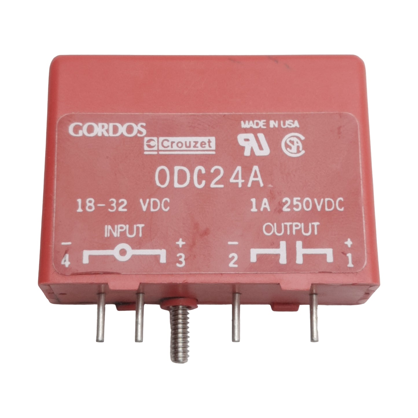 New Gordos ODC24A DC Output Module, 18-32VDC In, 1A 250VDC Out, 4-Pin Plug-In