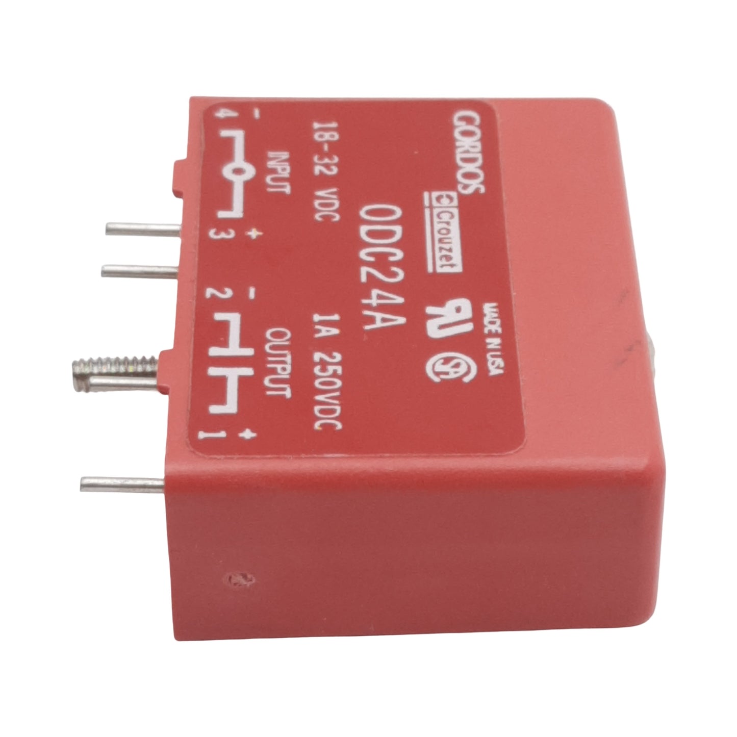 New Gordos ODC24A DC Output Module, 18-32VDC In, 1A 250VDC Out, 4-Pin Plug-In