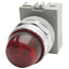 Used IDEC APW299DR120V Red Pilot Light ø22mm Size, 120VAC Lamp, Dome Shape Lens