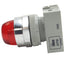 Used IDEC APW299DR120V Red Pilot Light ø22mm Size, 120VAC Lamp, Dome Shape Lens