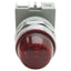 Used IDEC APW299DR120V Red Pilot Light ø22mm Size, 120VAC Lamp, Dome Shape Lens
