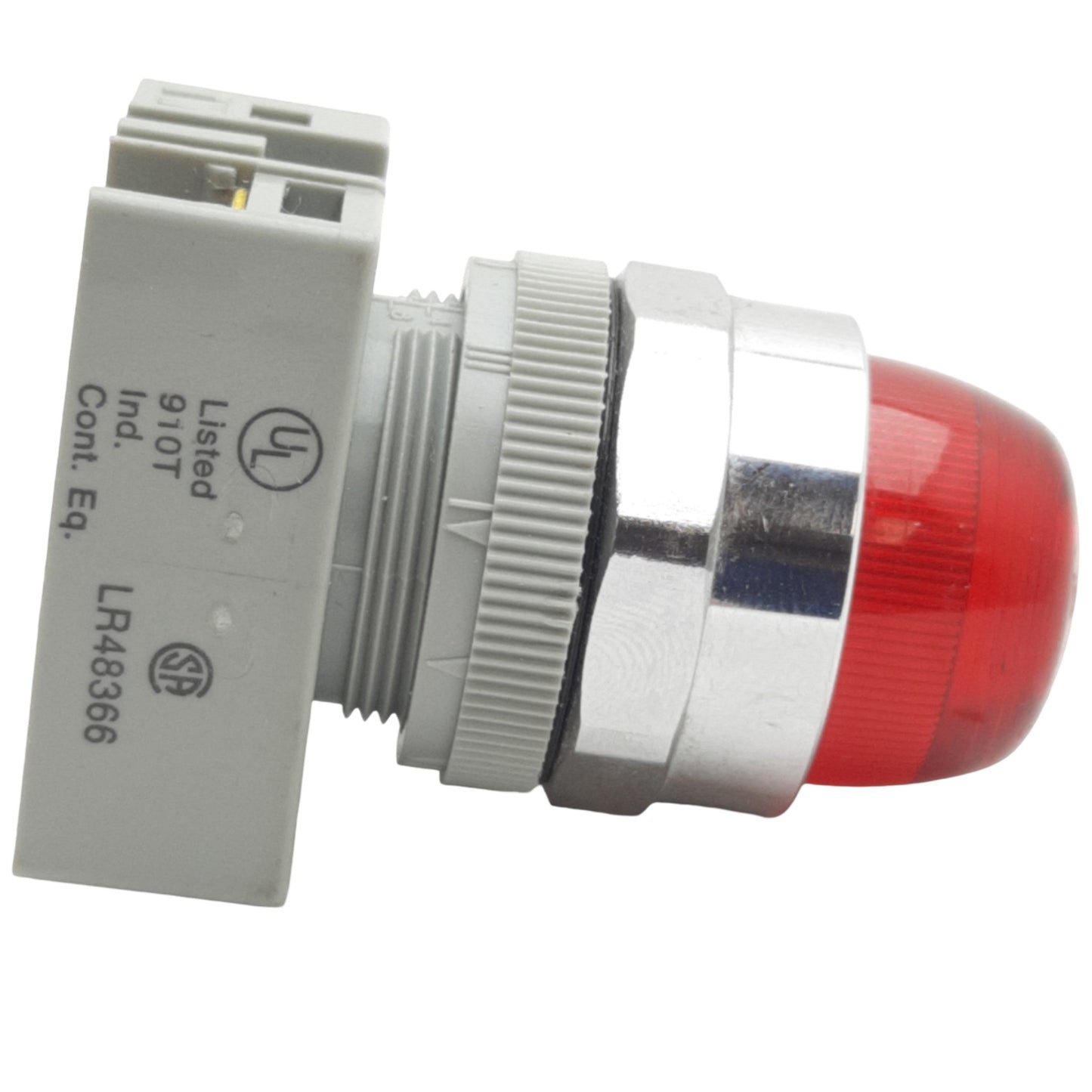 Used IDEC APW299DR120V Red Pilot Light ø22mm Size, 120VAC Lamp, Dome Shape Lens