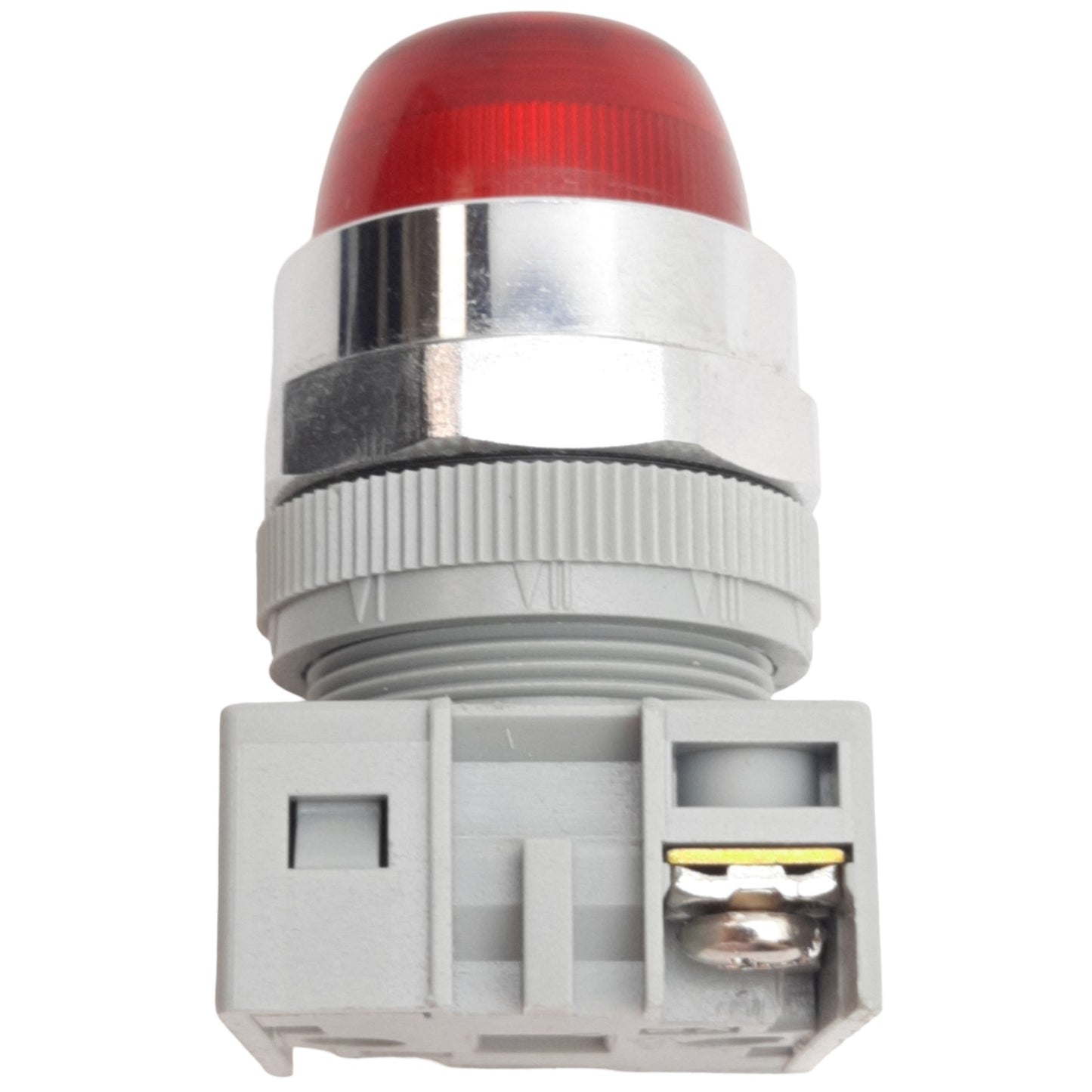 Used IDEC APW299DR120V Red Pilot Light ø22mm Size, 120VAC Lamp, Dome Shape Lens