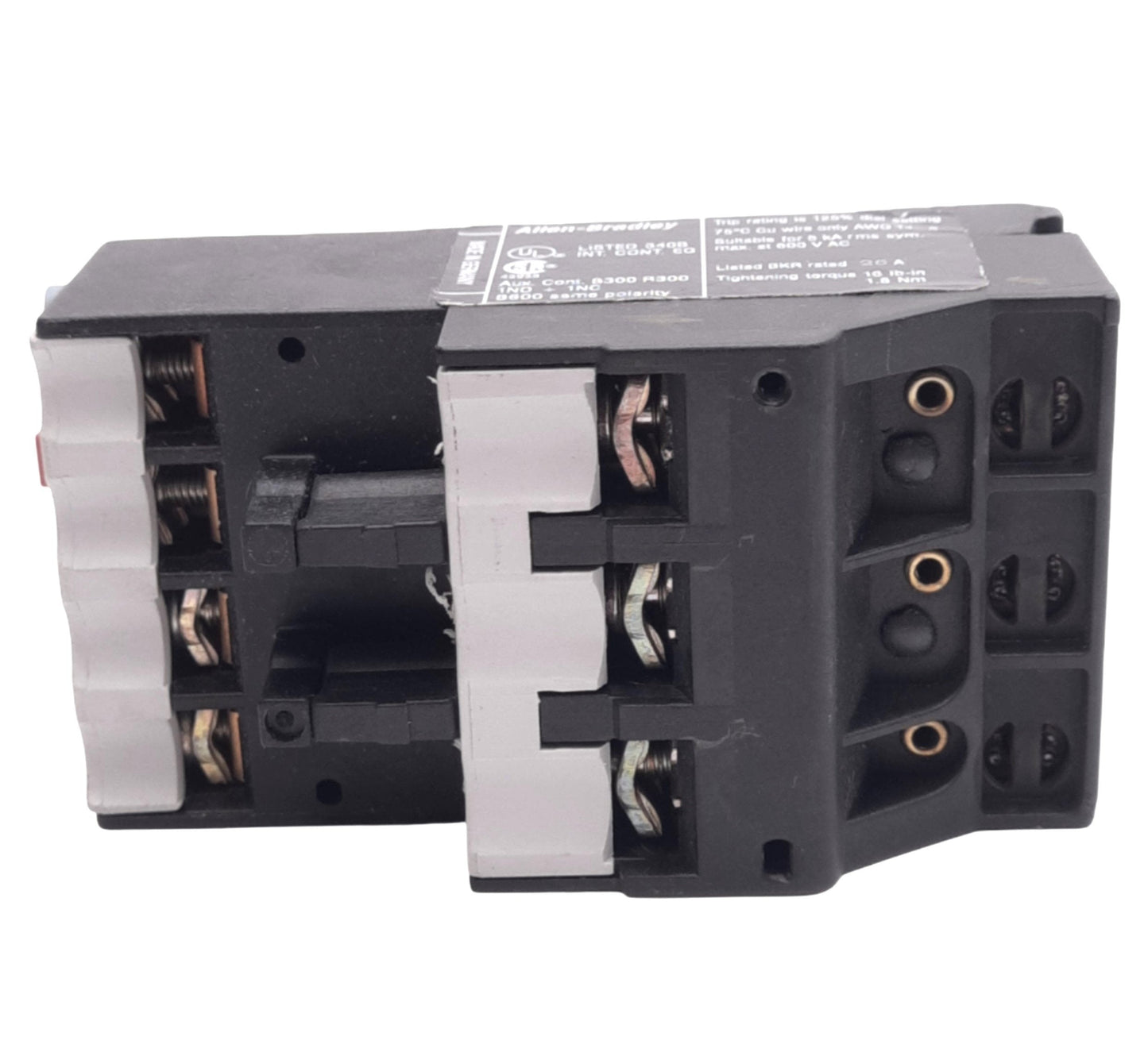 Used Allen Bradley 193-TAB24 Thermal Overload Relay, 1.6-2.4A, 1NO+1NC Aux, 600V Max