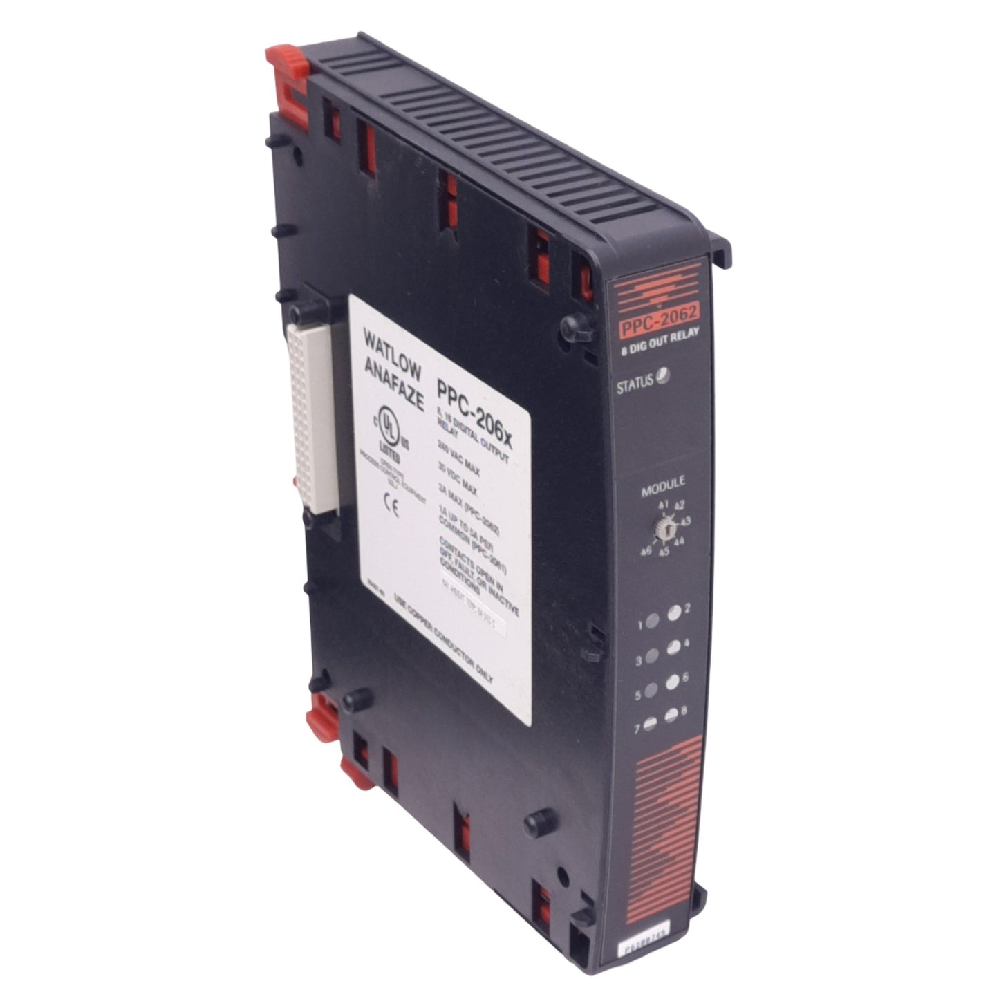 Used Watlow PPC-2062 Digital Output Relay Module, 8 Digital Out, 240VAC/30VDC, 2A Max