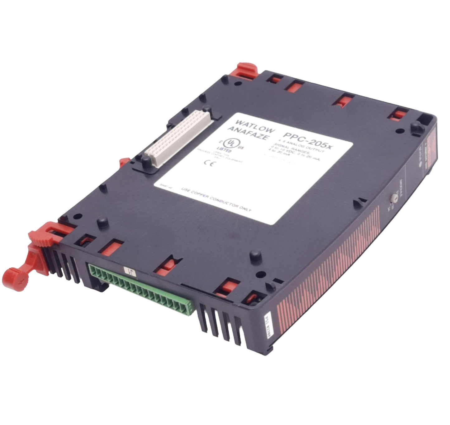 Used Watlow PPC-2051 Analog Output Module for PPC PLC, 4 Analog Out, 0-10VDC, 0-20mA