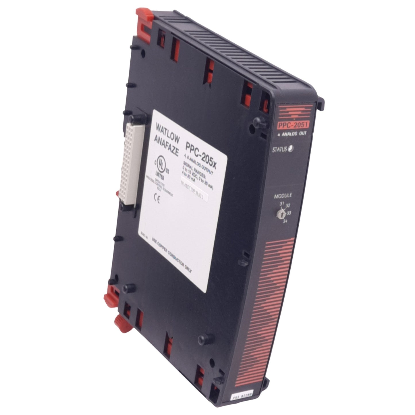 Used Watlow PPC-2051 Analog Output Module for PPC PLC, 4 Analog Out, 0-10VDC, 0-20mA