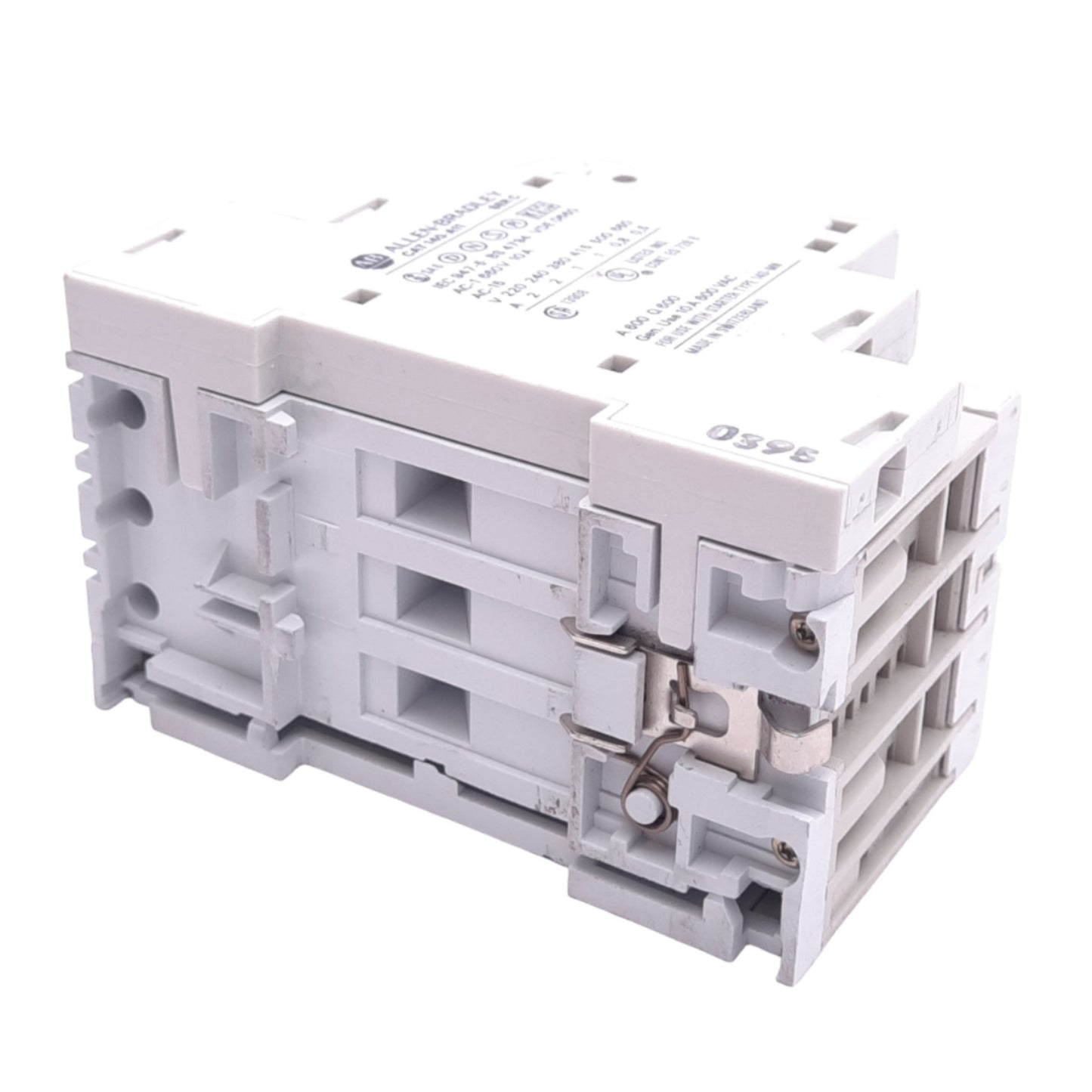 Used Allen Bradley 140-MN-0630 Manual Starter, 3-Pole, 4.0-6.3A, 1NO 1NC Aux, 600VAC