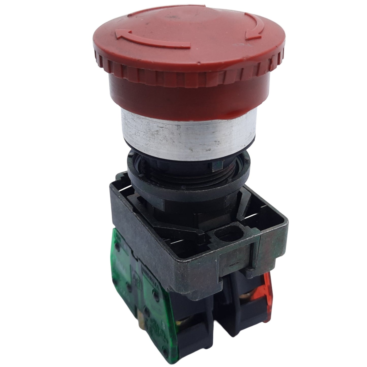Used Allen Bradley 800ES-MT4 Emergency Stop Button, 1NO-1NC, ø40mm, 10A 600V AC/DC