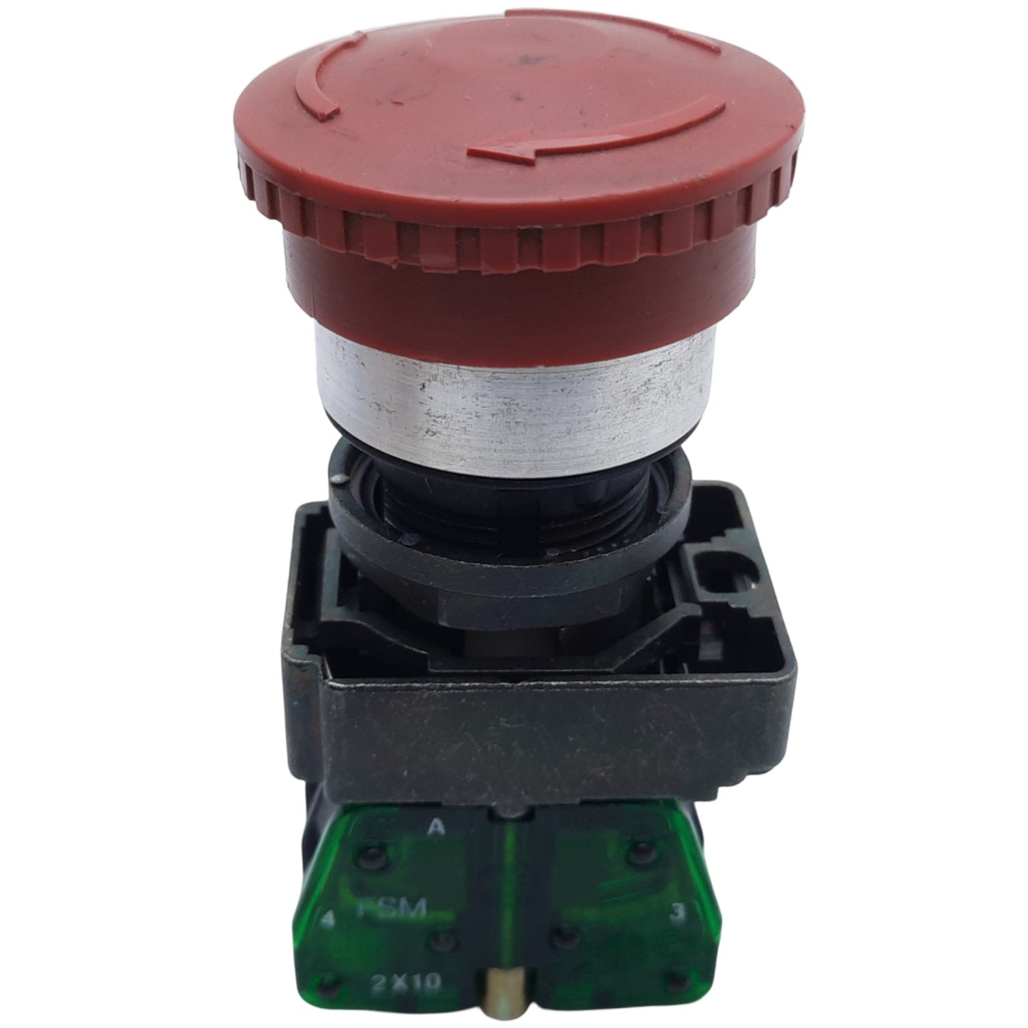 Used Allen Bradley 800ES-MT4 Emergency Stop Button, 1NO-1NC, ø40mm, 10A 600V AC/DC