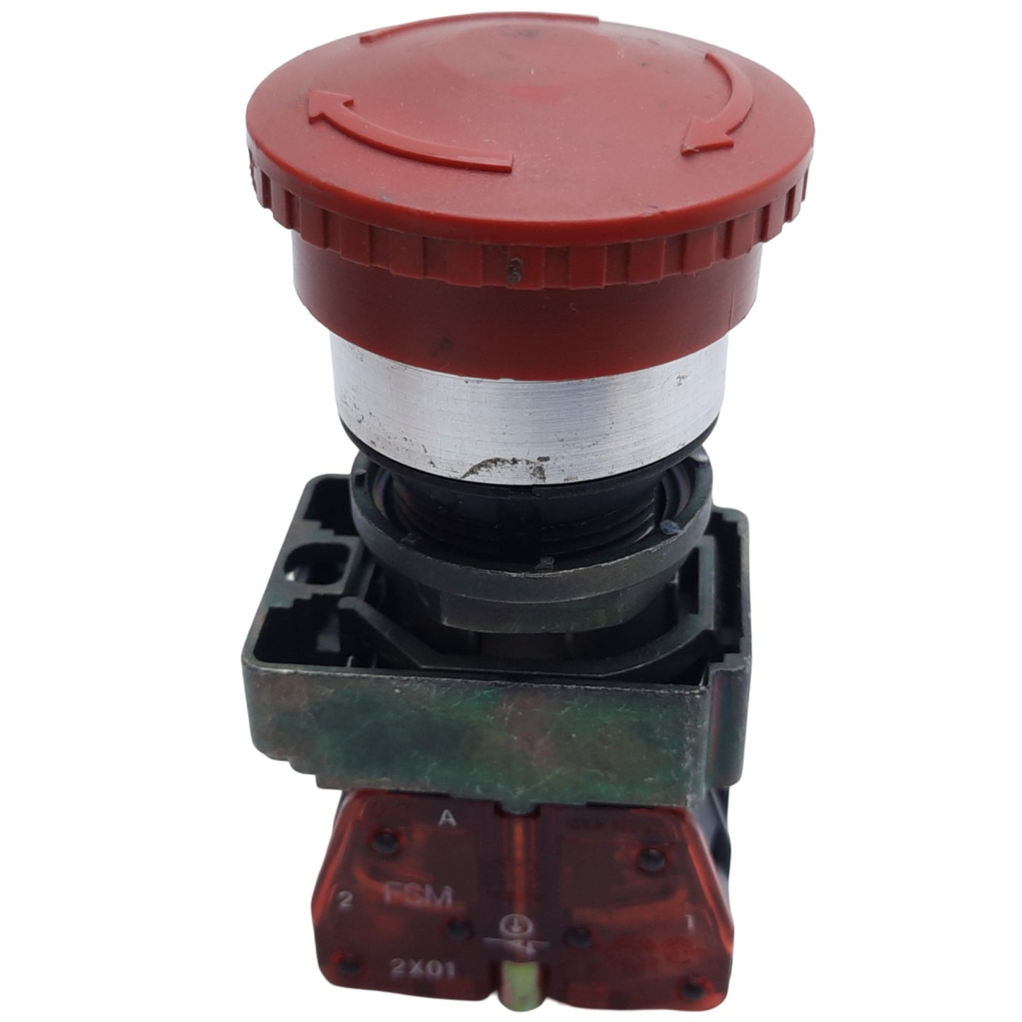 Used Allen Bradley 800ES-MT4 Emergency Stop Button, 1NO-1NC, ø40mm, 10A 600V AC/DC