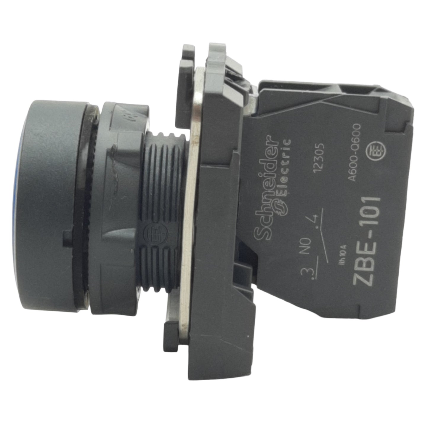 Used Schneider Electric XB5AA61 Blue Momentary Push Button ø22mm, 1NO, 600V 5A