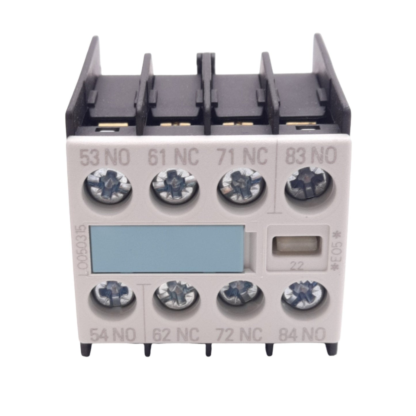 New Siemens 3RH1911-1FA22 Auxiliary Contact Block, 2NO 2NC, 690VAC 10A Max