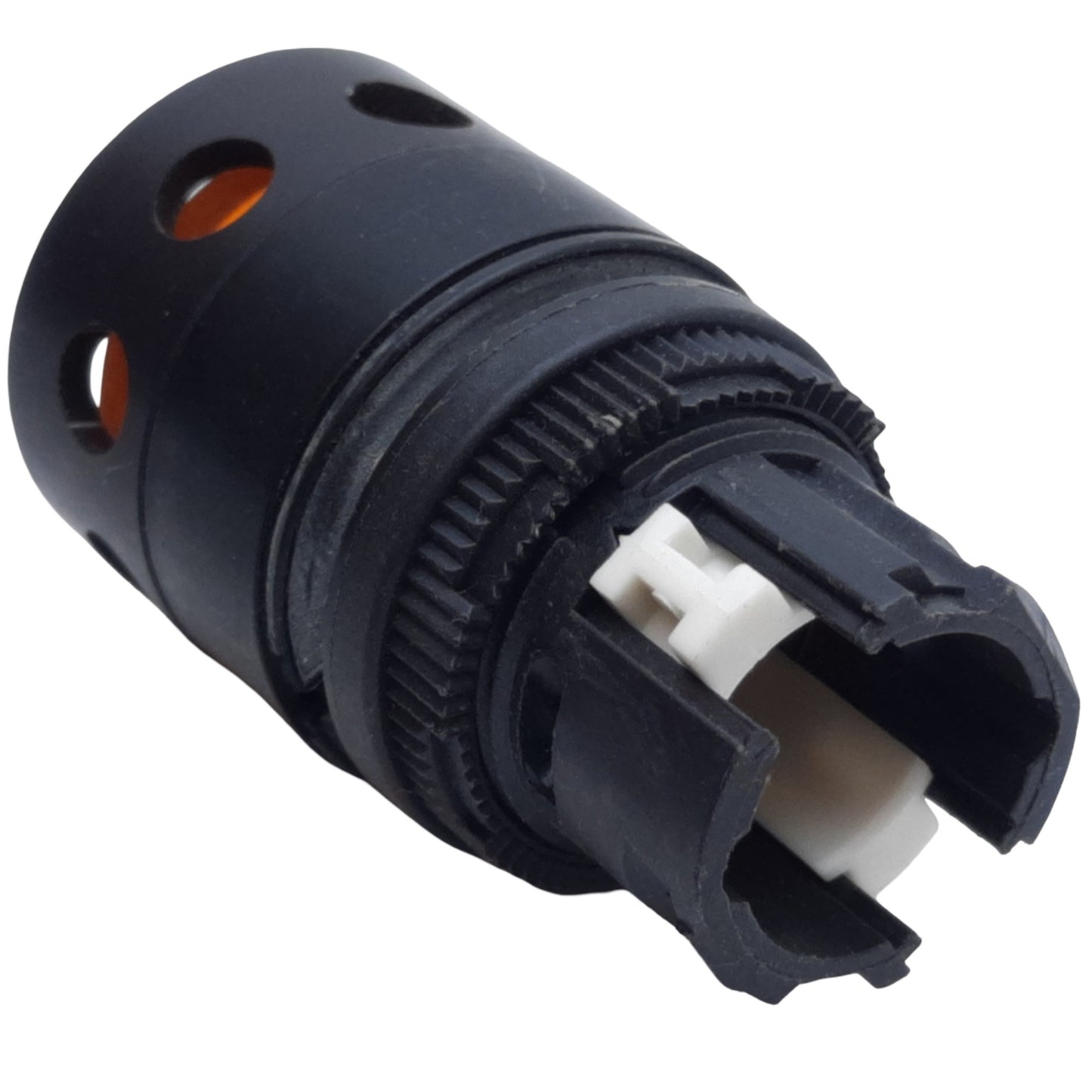 Used Allen Bradley 800EP-LG5 Guarded Push Button Operator, Amber, Momentary, ø22.5mm