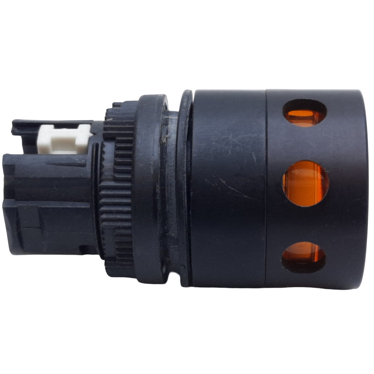 Used Allen Bradley 800EP-LG5 Guarded Push Button Operator, Amber, Momentary, ø22.5mm