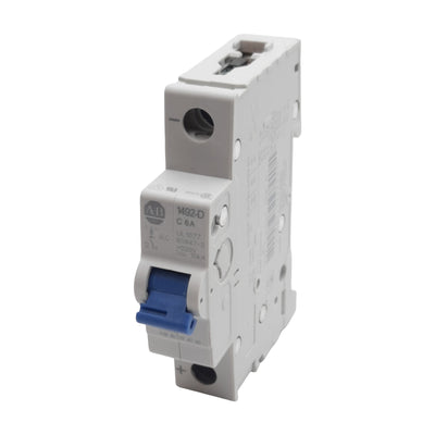 Used Allen Bradley 1492-D1C060 Circuit Breaker, 1-Pole, 6A 250VDC, DIN Rail