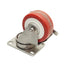 Used Lot of 4 Locking Swivel Casters, ø4in x 1.25in Wheel, 2.5in x 3.6in Plate