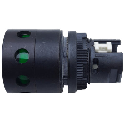 Used Allen Bradley 800EP-LG3 Guarded Push Button Operator, Green, Momentary, ø22.5mm