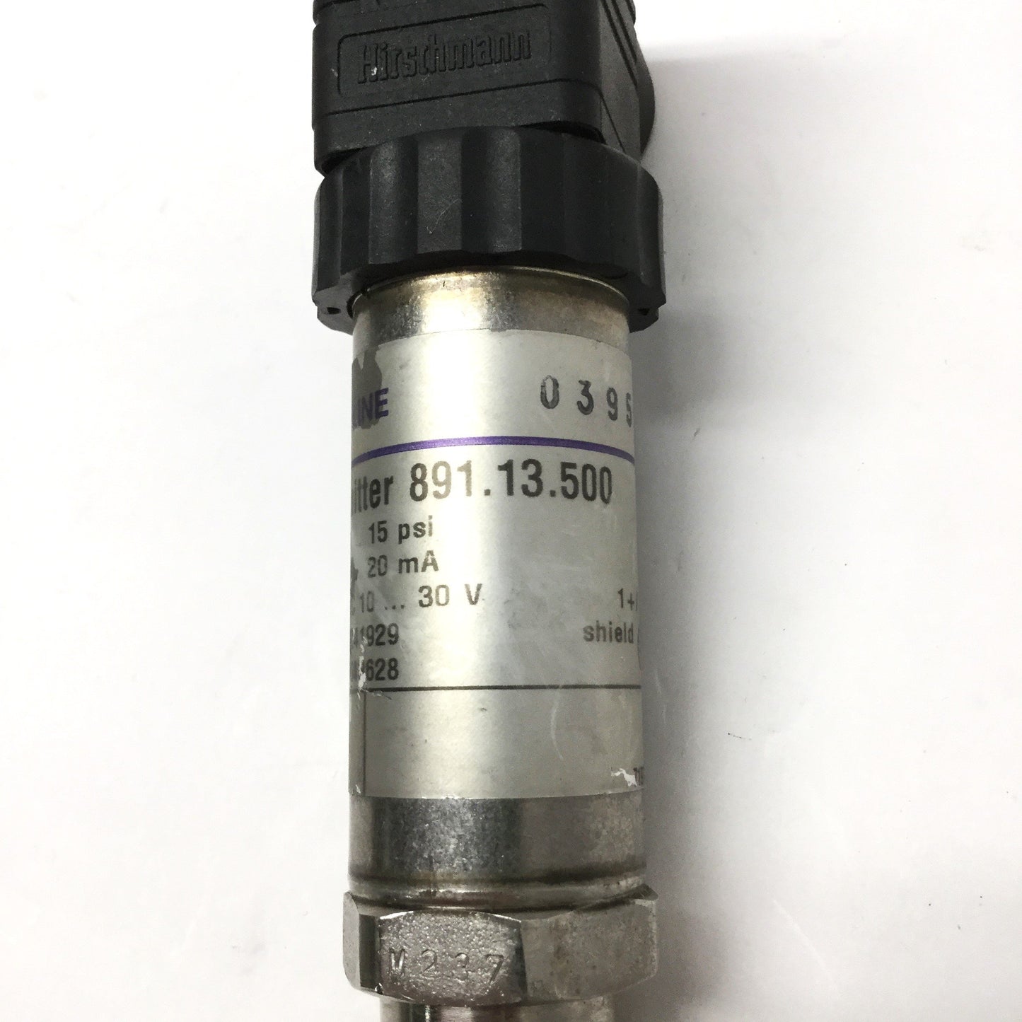 Used Wika 891.13.500 Pressure Transmitter, 0-15psi, 10-30VDC Supply, 4-20mA Output