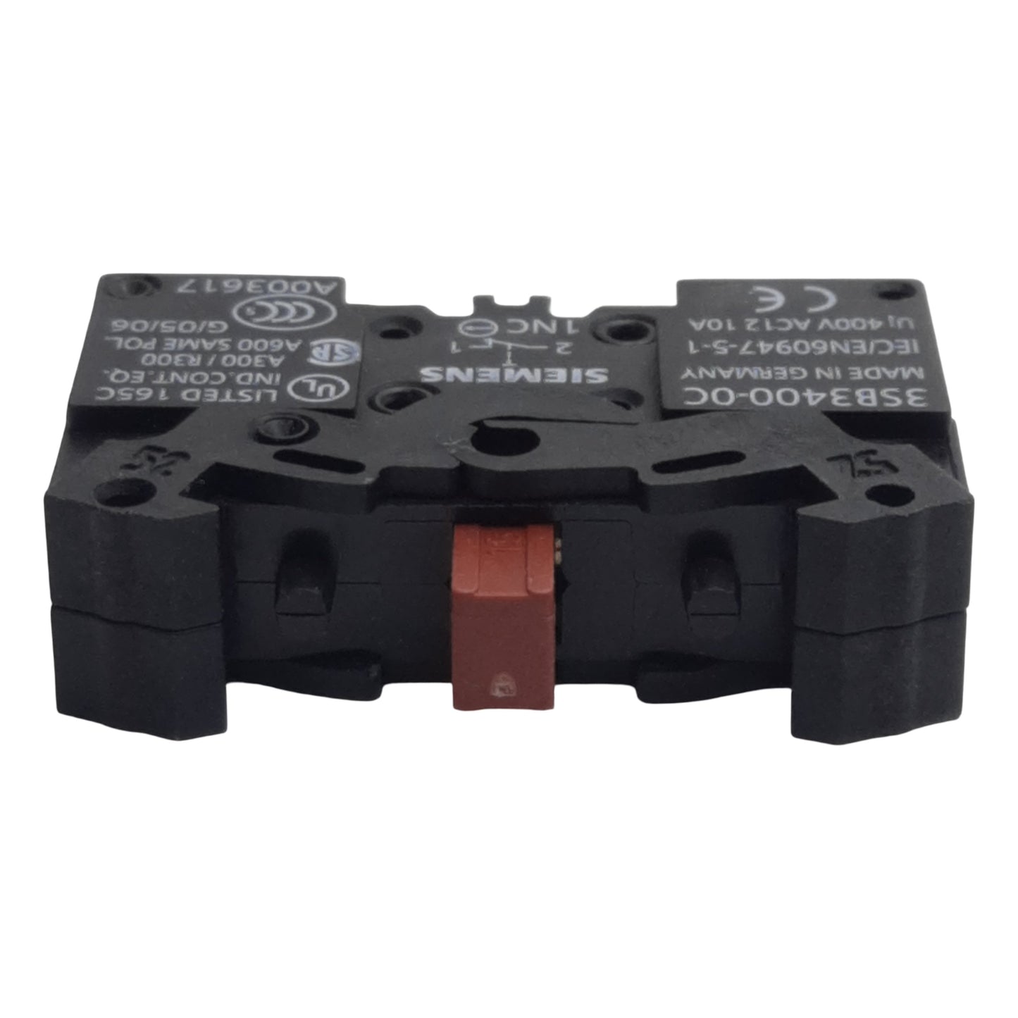 New Siemens 3SB3400-0C Pushbutton Contact Block 1N.C., 10A 300/400VAC, 22mm