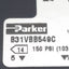 Used Parker B31VBB549C Solenoid Valve, 2-Way, 150psi, 15mm 3-Pin DIN, 24VDC Coil