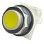 Used Schneider Electric 9001KR3YH13 Yellow Momentary Push Button ø30mm, 1NC+1NO