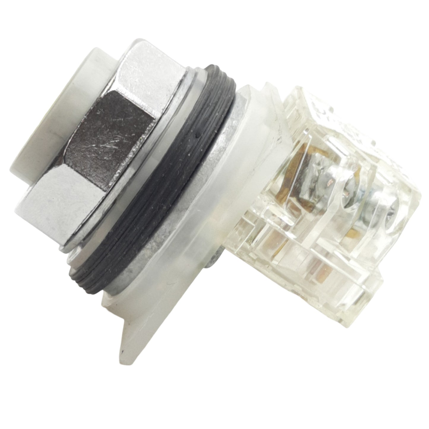 Used Schneider Electric 9001KR3YH13 Yellow Momentary Push Button ø30mm, 1NC+1NO