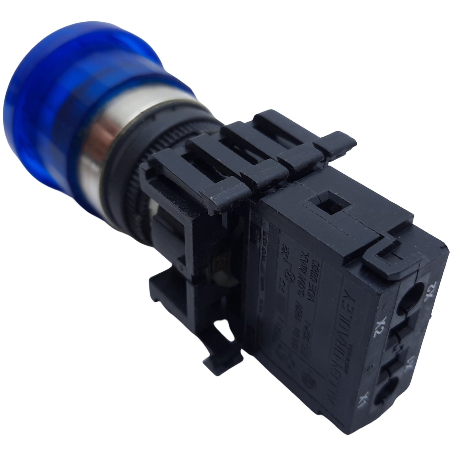 Used Allen Bradley 800ES-LMP26 Push-Pull Button, Blue, ø22.5mm, 3W 120V AC *No Bulb*