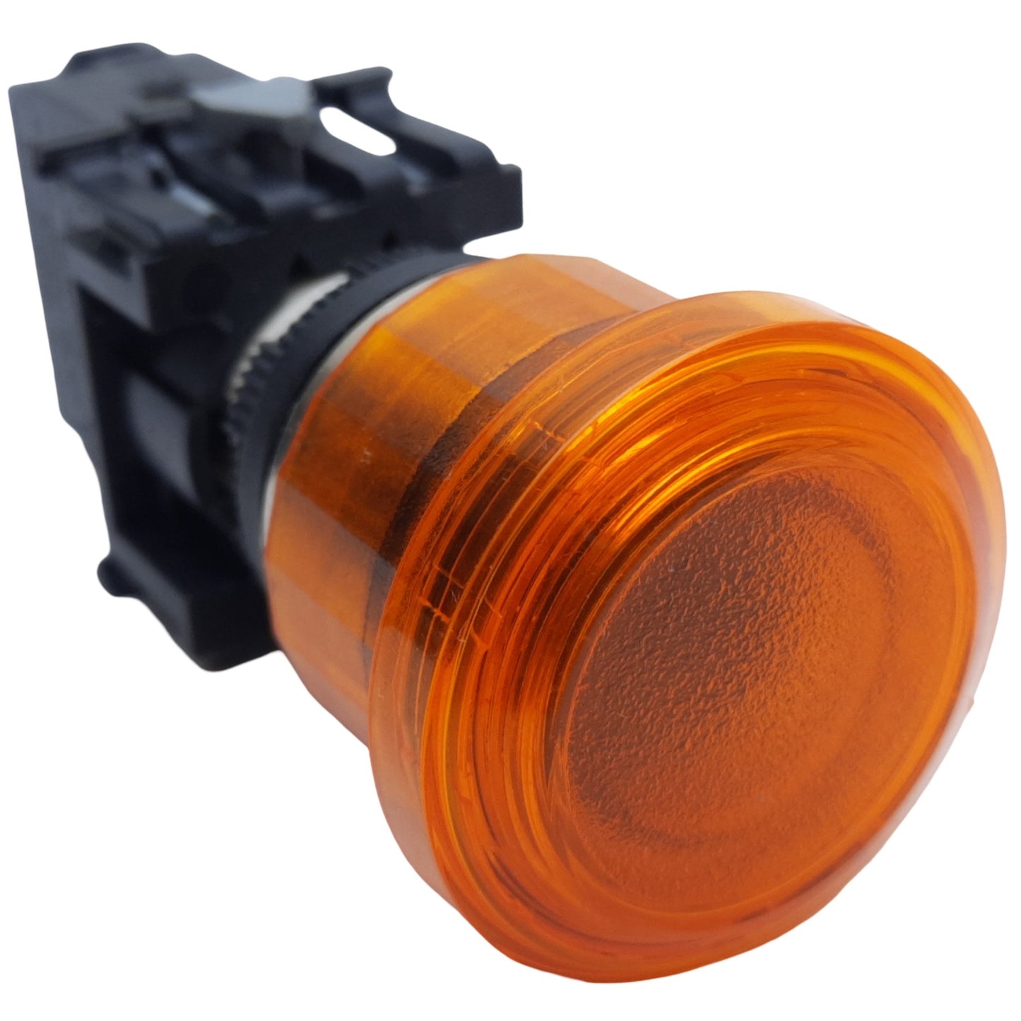 Used Allen Bradley 800ES-LMP25 Push-Pull Button, Amber, ø22.5mm, 3W 120V AC *No Bulb*