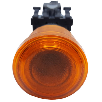 Used Allen Bradley 800ES-LMP25 Push-Pull Button, Amber, ø22.5mm, 3W 120V AC *No Bulb*