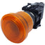 Used Allen Bradley 800ES-LMP25 Push-Pull Button, Amber, ø22.5mm, 3W 120V AC *No Bulb*